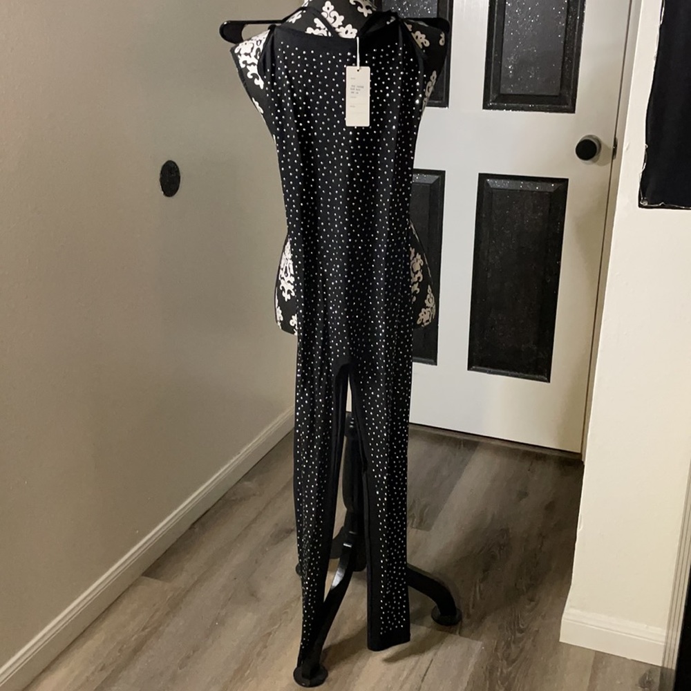 Sequined one piece bodysuit